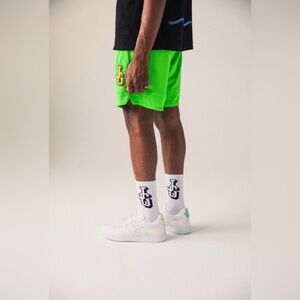 John Geiger NWT GF-01 All White Neon Sneaker Tennis Shoes Size 9